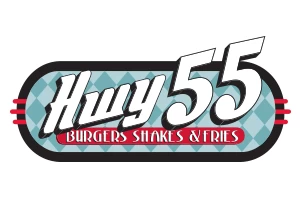 Hwy 55 Burgers Shakes & Fries Franchise Logo