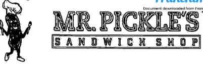 Mr. Pickle's Sandwich Shop Franchise Logo