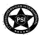 Patrol Services International | PSI Franchise Logo