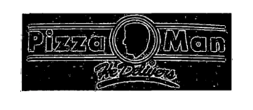 Pizza Man, He Delivers Franchise Logo
