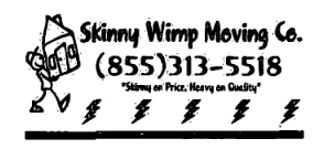 Skinny Wimp Moving Co. Franchise Logo